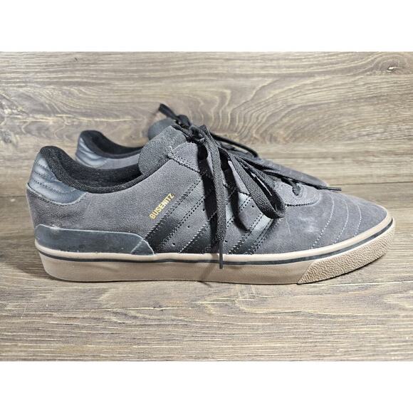 Adidas Busenitz Vulc Samba Black Gray Gold Sneakers Men’s 13 - Picture 2 of 11